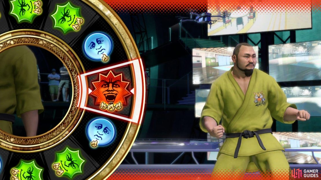 Landing on the red spot is key to turning the tide in tougher battles and against Gym Leaders.