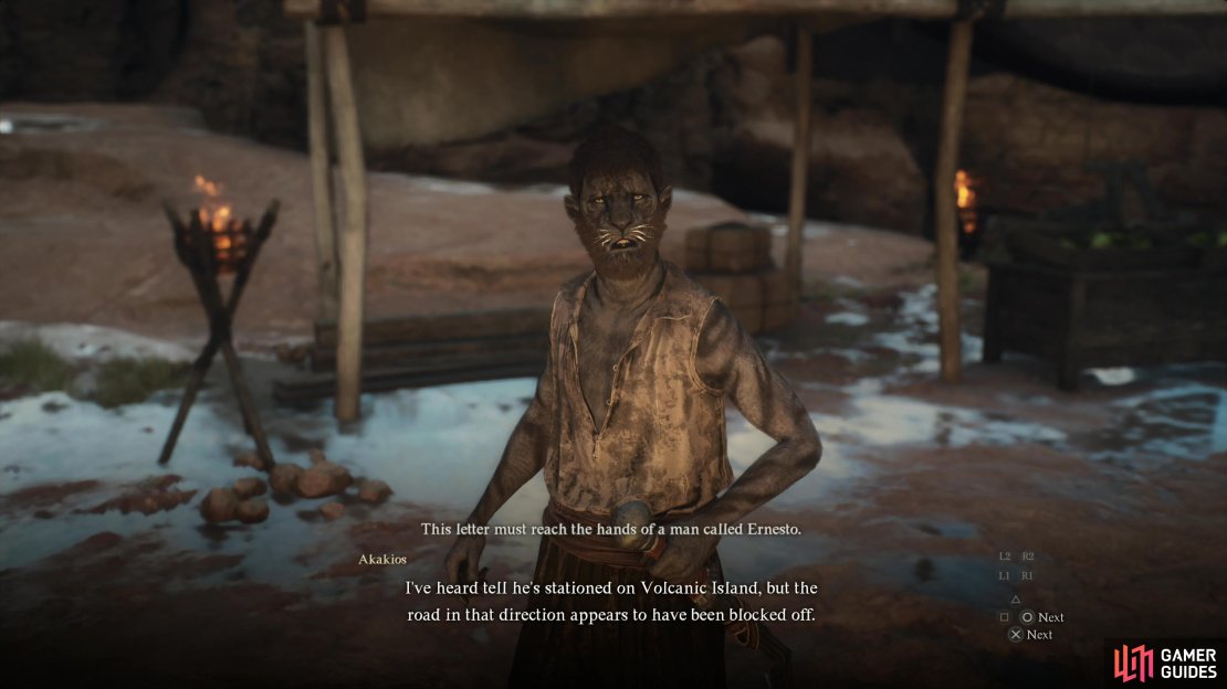 Find a beastren named Akakios in the Mercantile Ward of Bakbattahl, who will give you the “Letter of Request” and start this quest.
