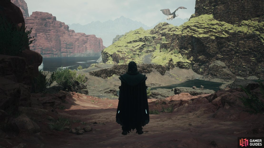 Pass through Drabnir’s Grotto, however, and you’ll reach the western coast of the Volcanic Island.