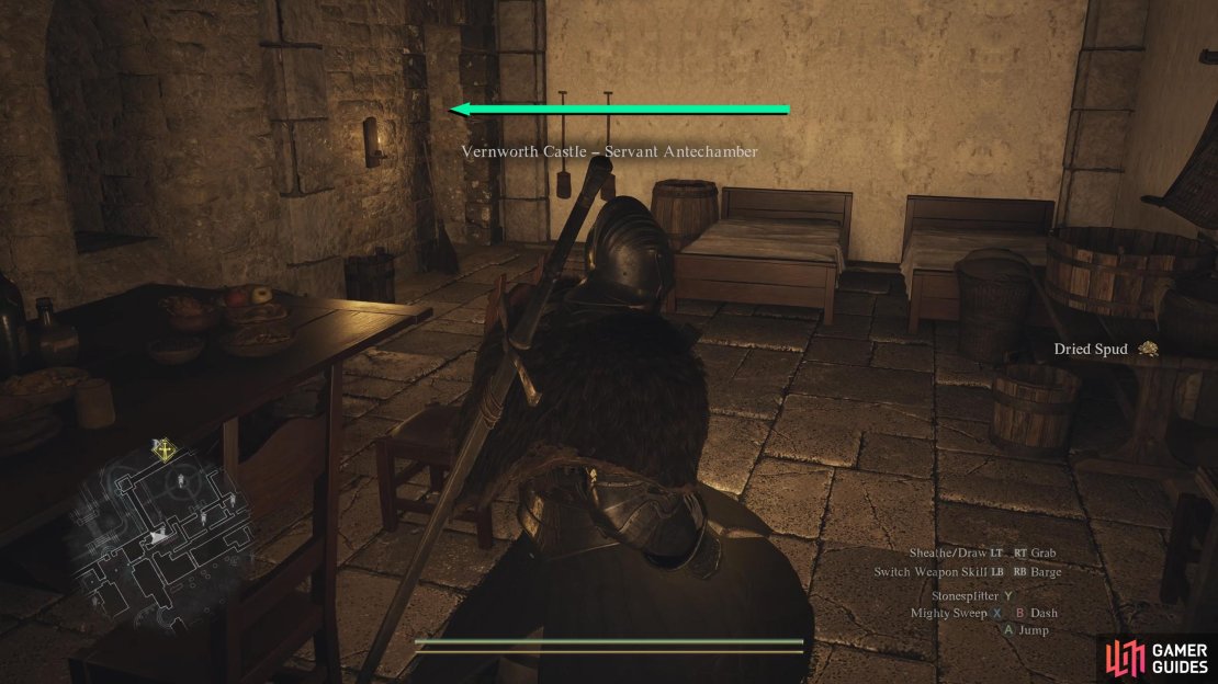 In the Antechamber, head through the door to your left to find the Fountain Garden.