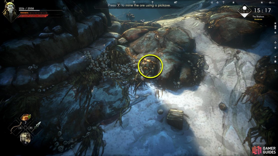 Copper Ore 1: Right next to the Whisper housing.
