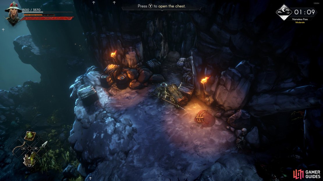 This chest is acquired by jumping across the platforms and then heading northeast.