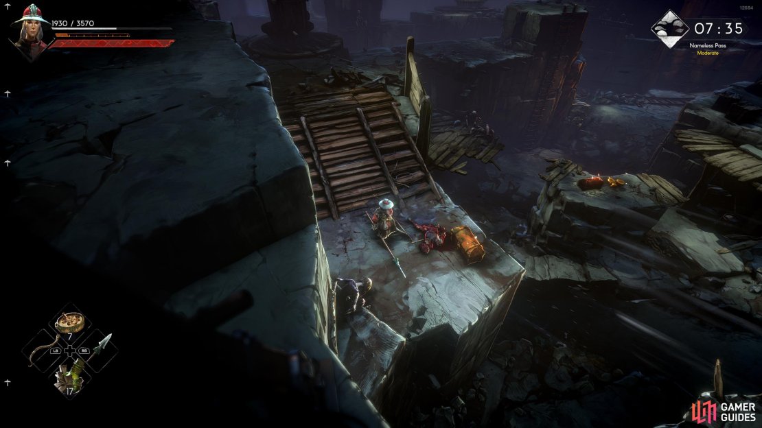 Head south from the second crane to find this chest.