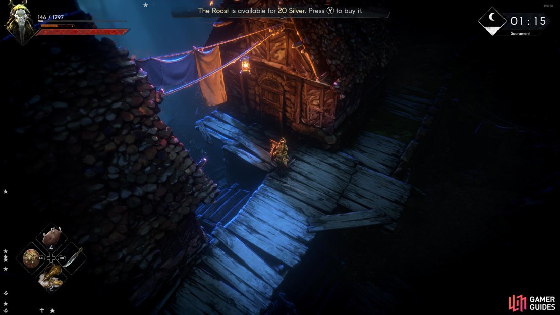 The Roost is the cheapest house you can purchase for 20 Silver.