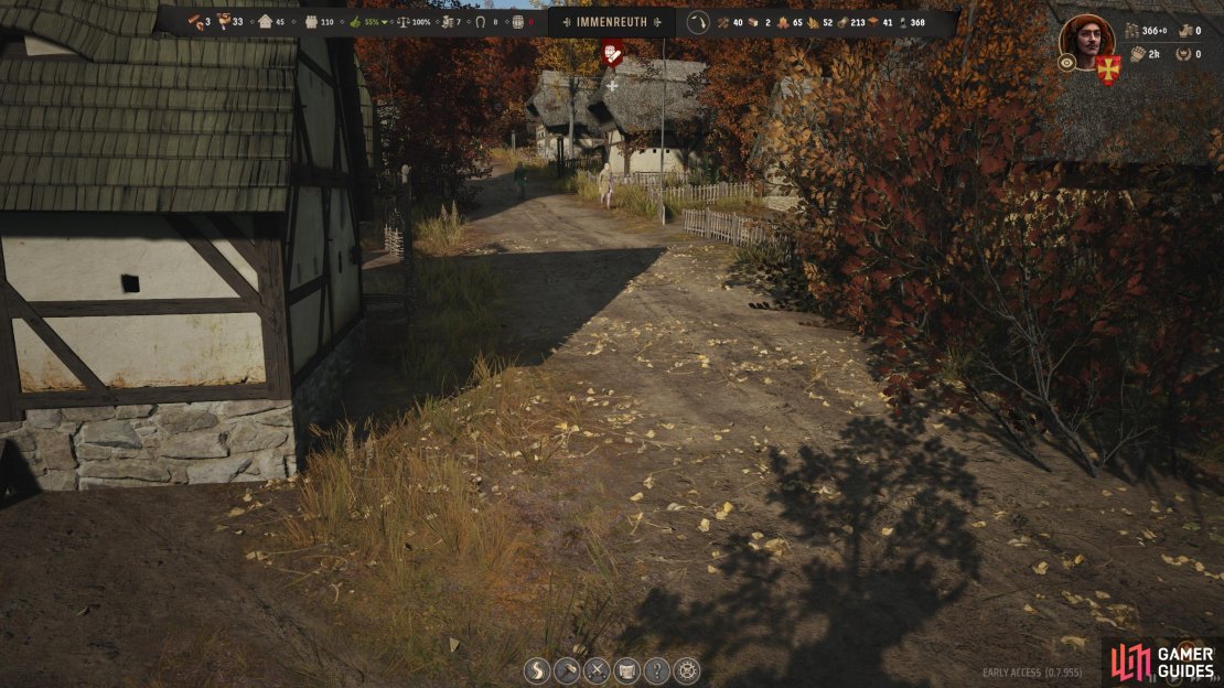 To get more recruits, you’ll need more people. Craft several level 1 burgage plots and expand them to achieve this.