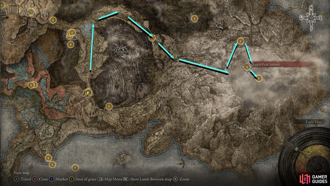 This is more or less the route you’ll take to reach Bayle from the Altar of Dragon Communion.