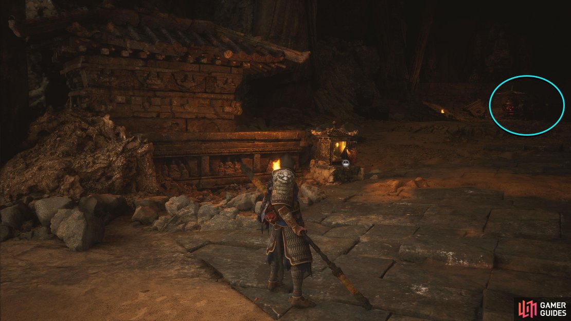 At the Cellar Shrine, head to the right to find Xu Dog.