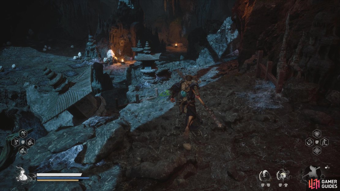 Start at the Upper Hollow Shrine and go up the stairs to the left when facing it to find this brazier.
