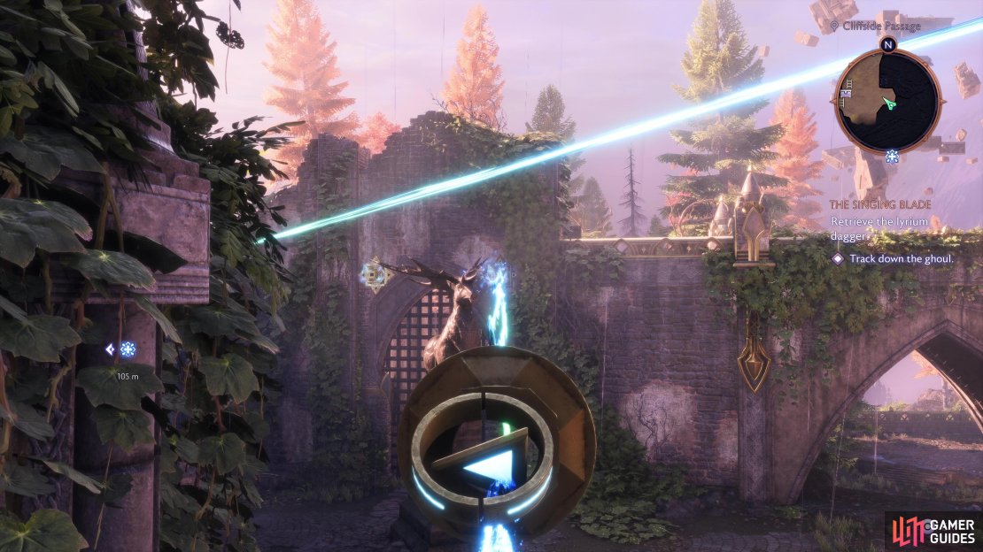 Direct the first beam generator to one of the power crystals.