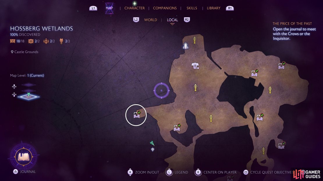 You’ll find yourself in this part of the Sheltered Glade after completing the Something Coming quest.