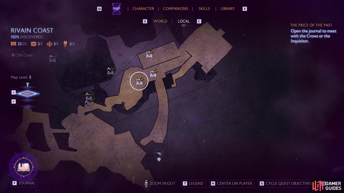 Return to the area of the Lava Caves near chest #15.