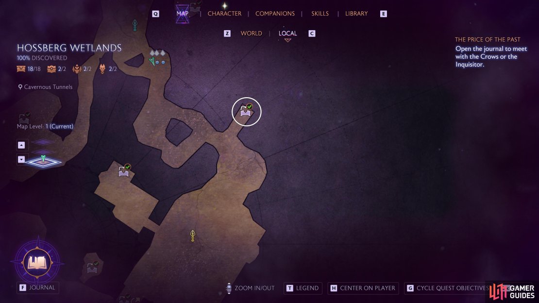 The fifth chest can be found in the Cavernous Tunnels.