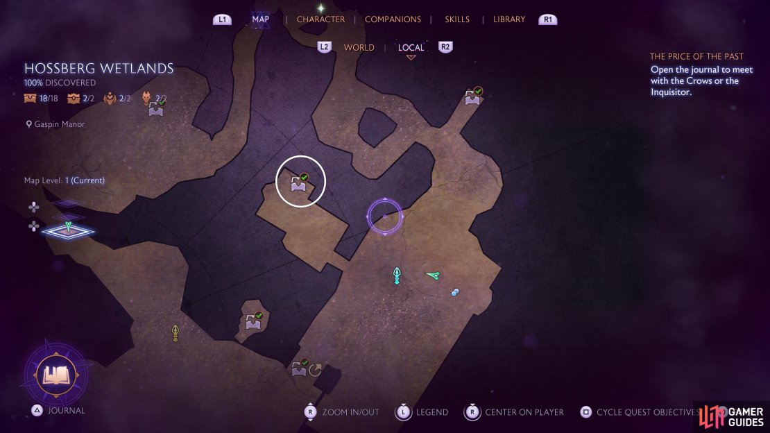 This is the first of several chests in Gaspin Manor.
