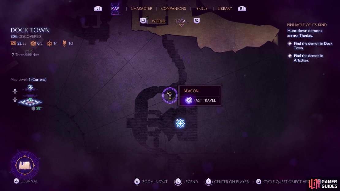 Head to the southeast of Dock Town to find the next demon.