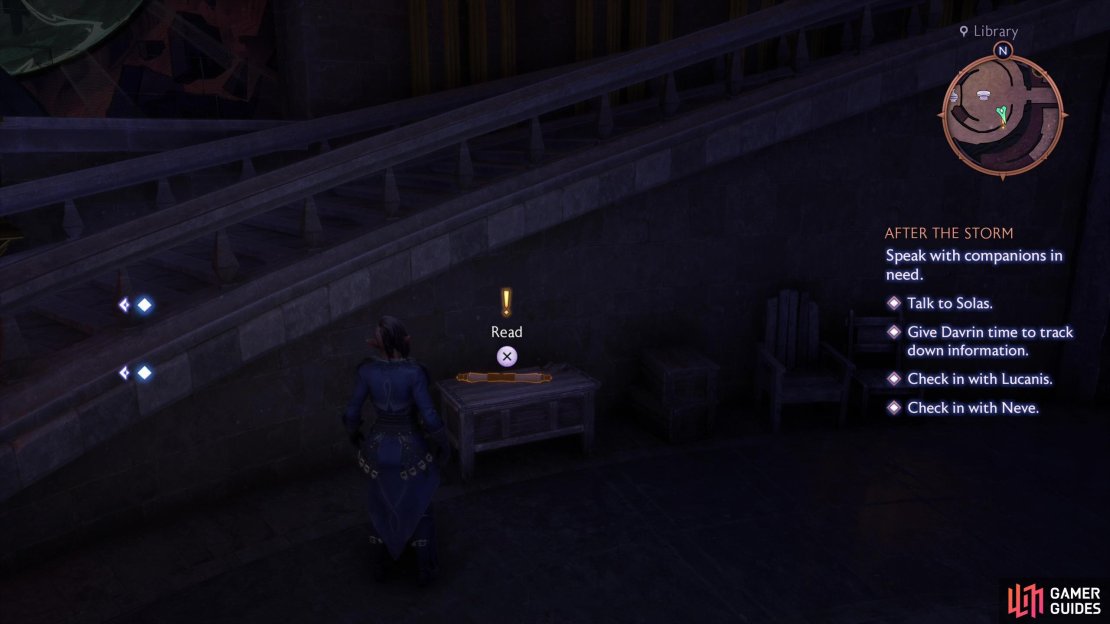 During the quest “After the Storm”, read the scroll “Letter Sealed with a Grey Warden Seal” to start this quest,