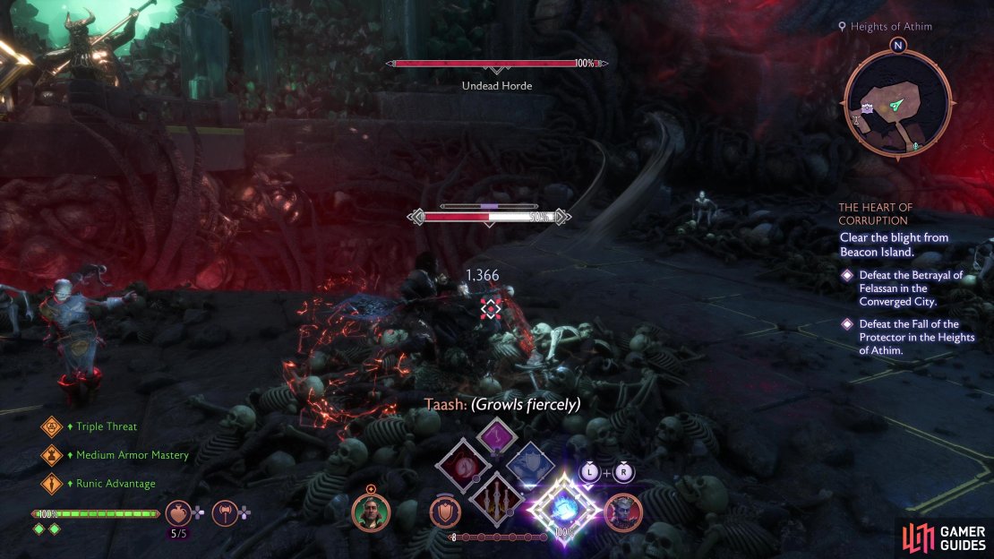 You’ll need to deal with the Undead Horde before you can challenge the Fall of the Protector.
