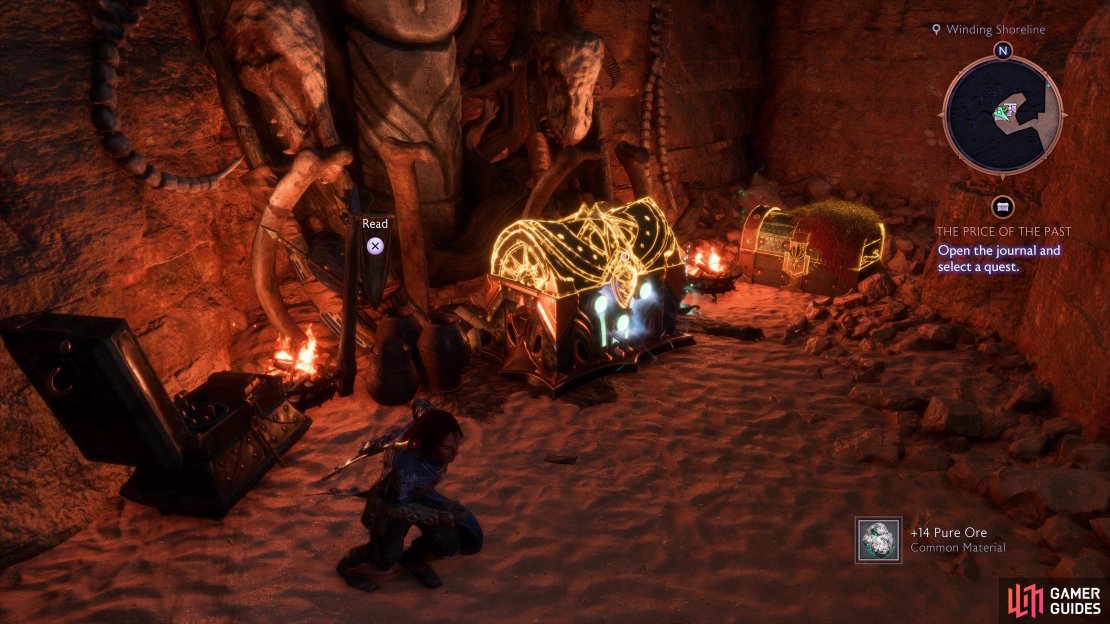 You’ll be rewarded with access to a room that houses two regular chests, a unique chest, and a memento.