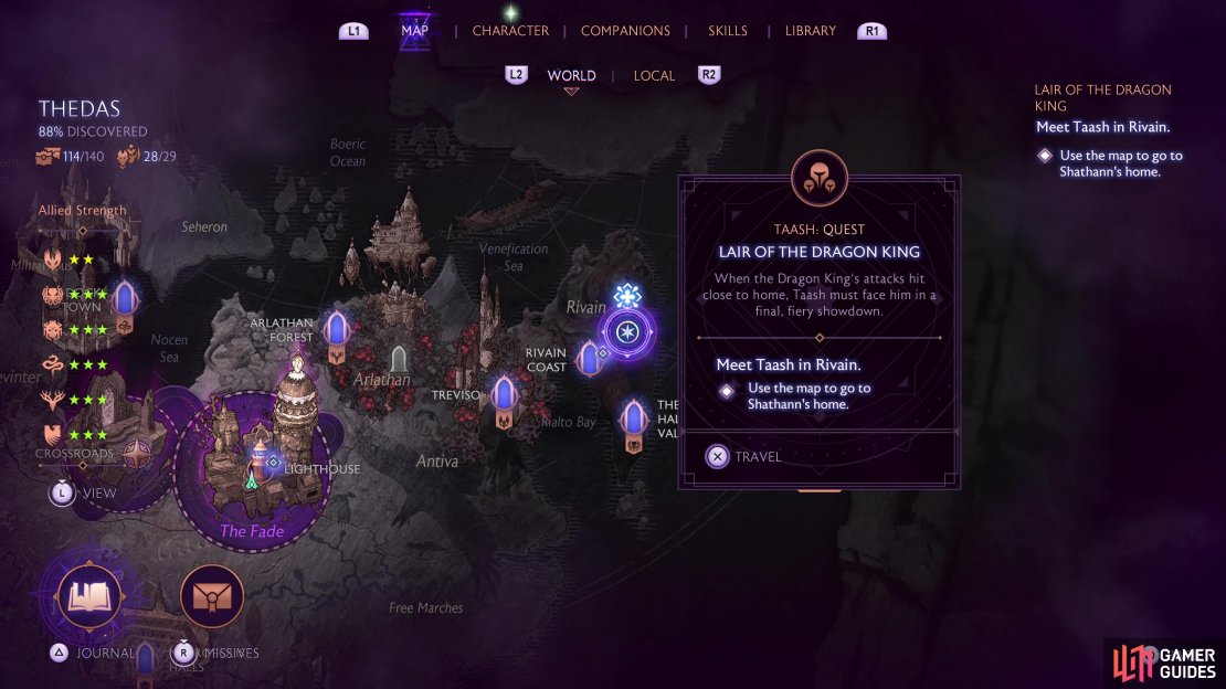 Head to Shathaan’s home to get the quest underway.