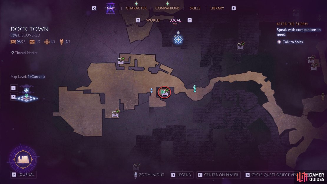 This chest is in the first building to your left after entering Thread Market.