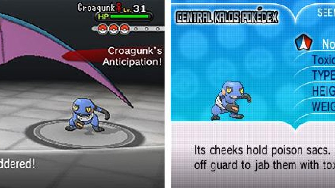 Poison/Fighting Croagunk is weak to Flying, Ground and Psychic moves.