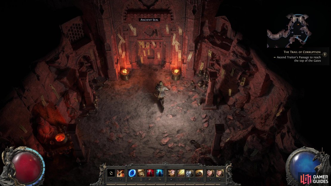 Look for this door while exploring the Traitor’s Passage in Act 2.