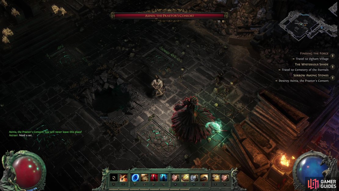 Asinia is one of the bosses in the Sorrow Among Stones quest in Path of Exile 2’s Act 1.