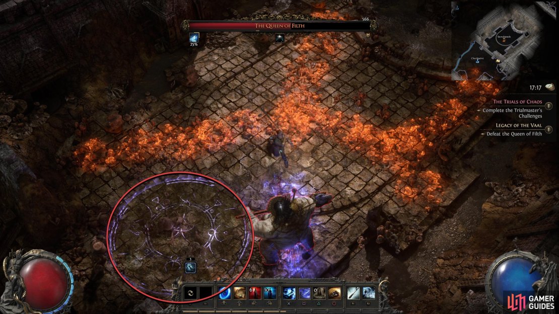 Temporal Curtains is a purple glyph that slows you down while walking over it. 