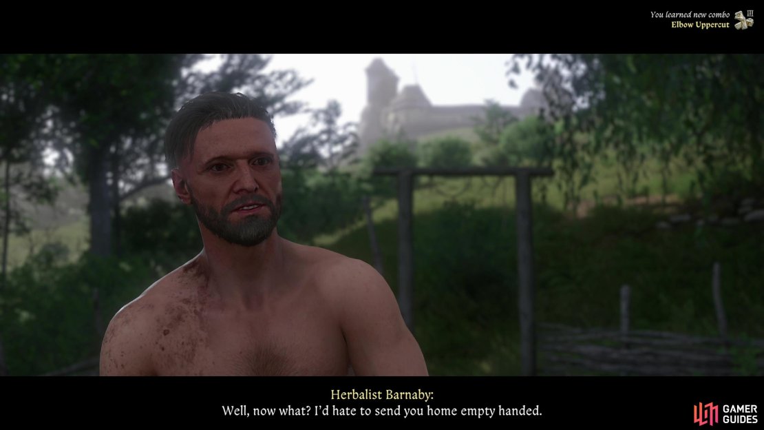 Beat Barnaby and he’ll teach you the Elbow Uppercut combo,