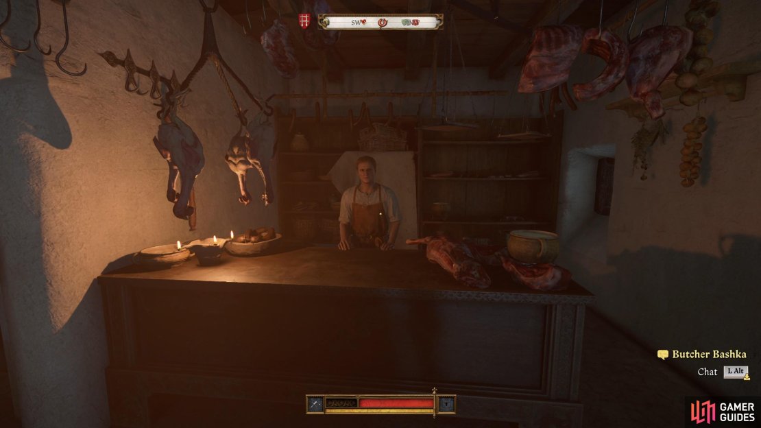Pick up some meat at the Butcher’s in Troskowitz.