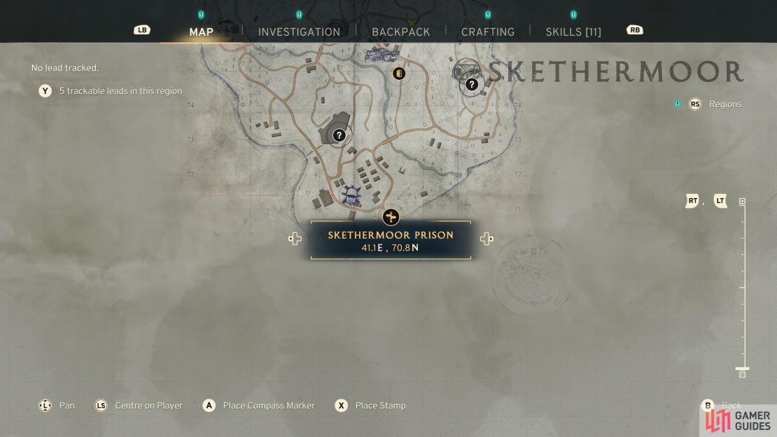 Head to Skethermoor Prison.