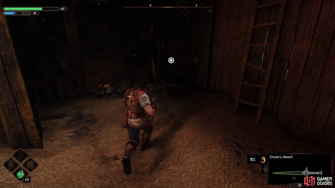 This door is easy to miss if you are running through this building quickly.