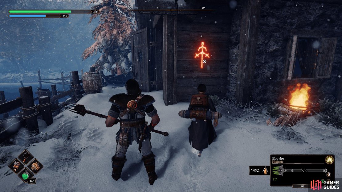 Thabull’s Sigil is in Winter’s Wall, near the jetty.