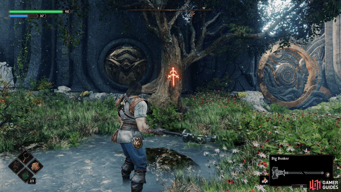South of the Hollow Plain anvil, you’ll find a tree with Val-Reec’s Sigil.