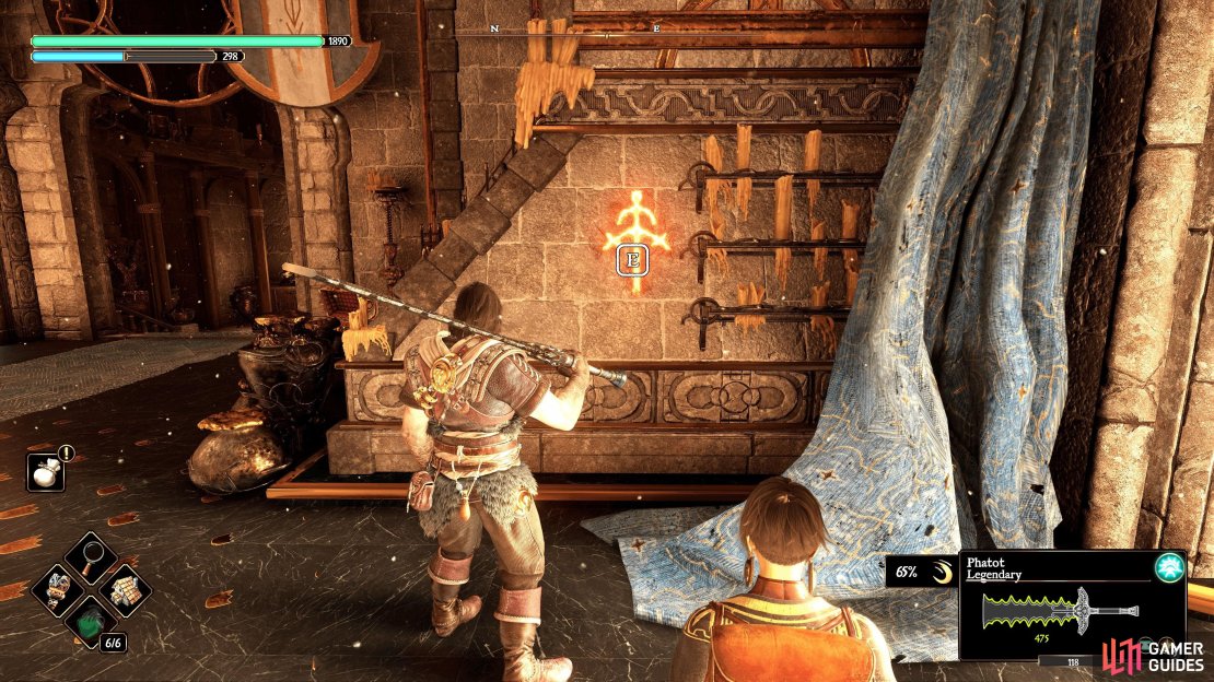 Vidit’s Sigil is in The Egion’s Abbey, east of the Library Anvil.