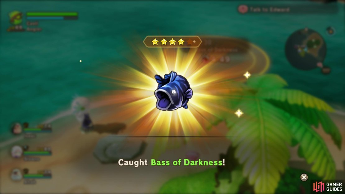 Snag the Bass of Darkness from the seas around the Tropica Isles.