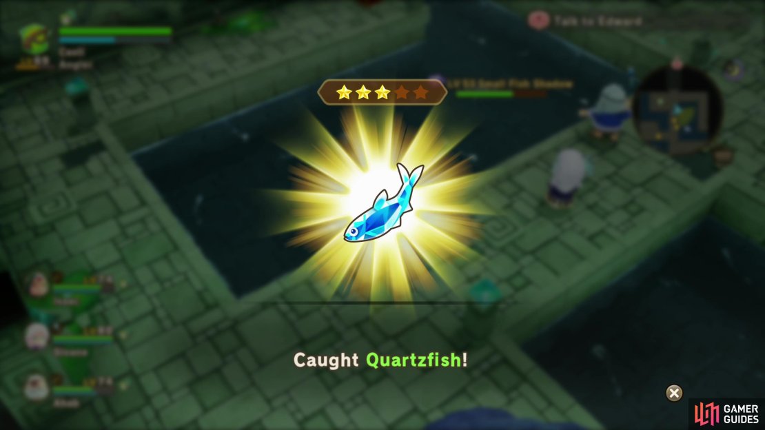 One of the last normal fish you’ll encounter, the Quartzfish dwells in the Depths - B3.