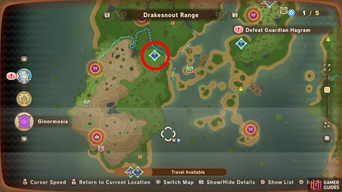 The location of Googlizabeth’s Tower on the map.