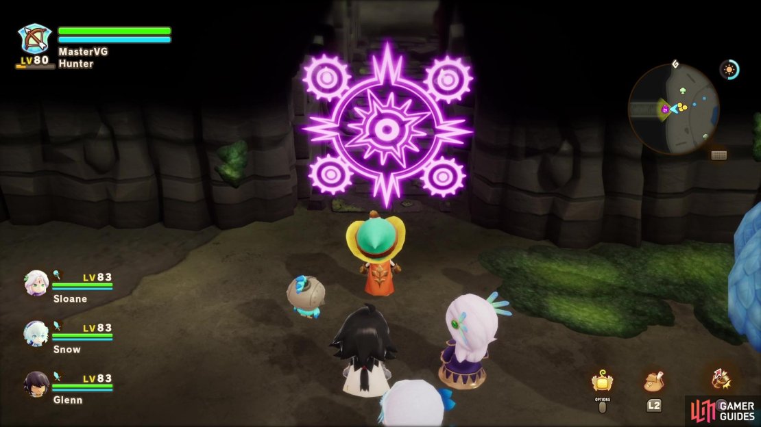 You will come across some areas in dungeons with a purple seal blocking you.
