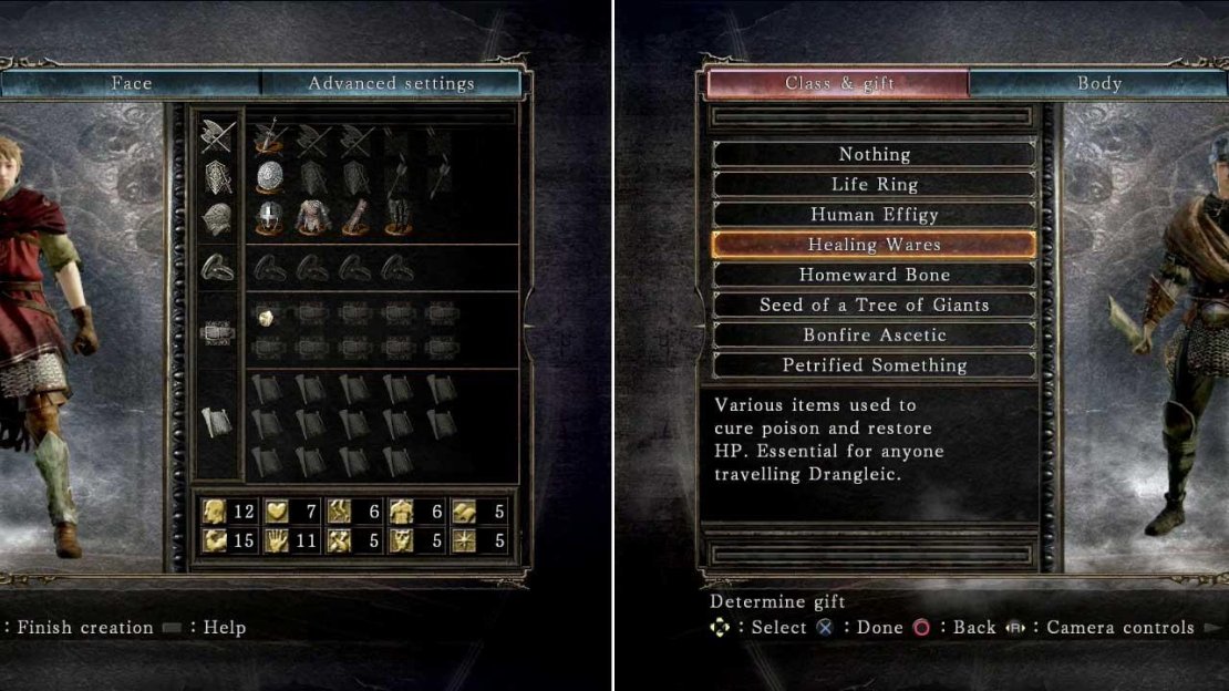 Run over the bridge, enter the house and choose your name, pick your starting class, appearance and choose your starting gift.