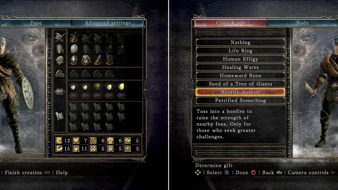 We reckon you should either pick the Healing Wares, the Bonfire Ascetic or the Seed of a Tree of Giants. The rest can be found easily enough in-game.