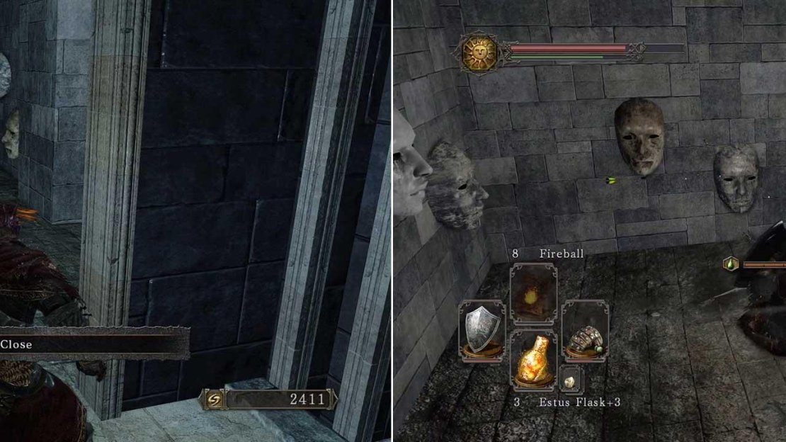 Roll towards the items on the ground and you should dodge enough of the arrows to avoid being poisoned!