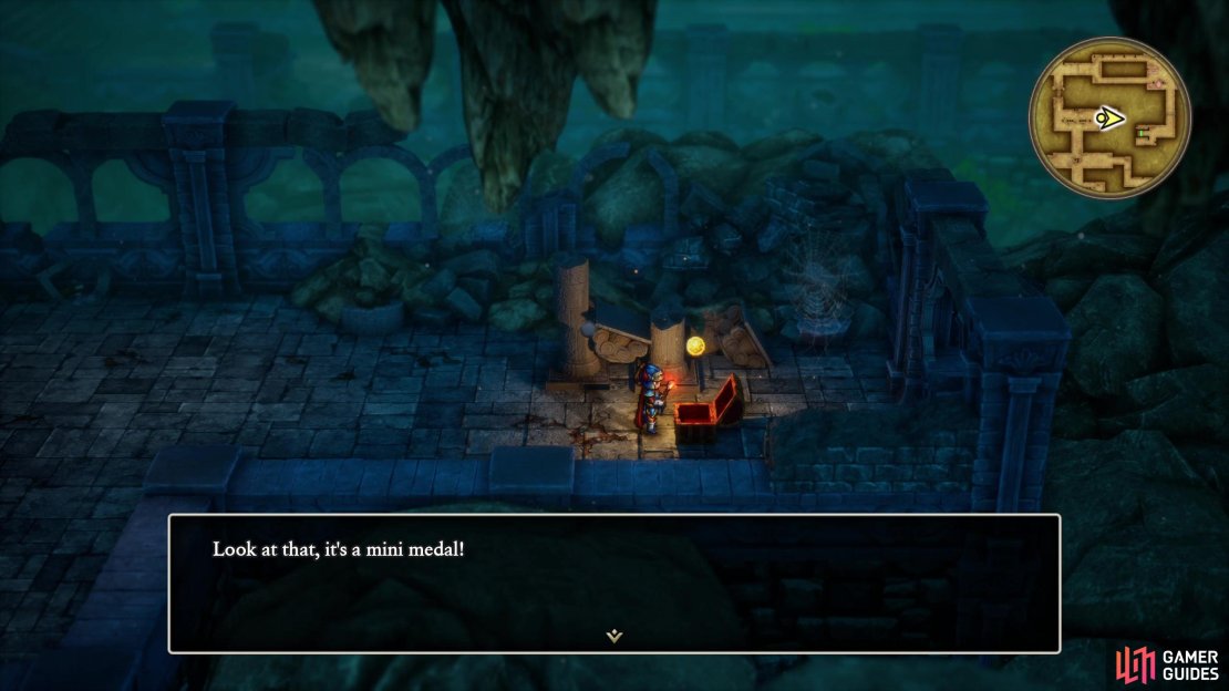 Mini Medals are elusive tokens that can be found in chests,