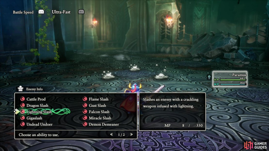 You can use Focus Pocus to soup-up Lightning Slash into Lightning Thrust,