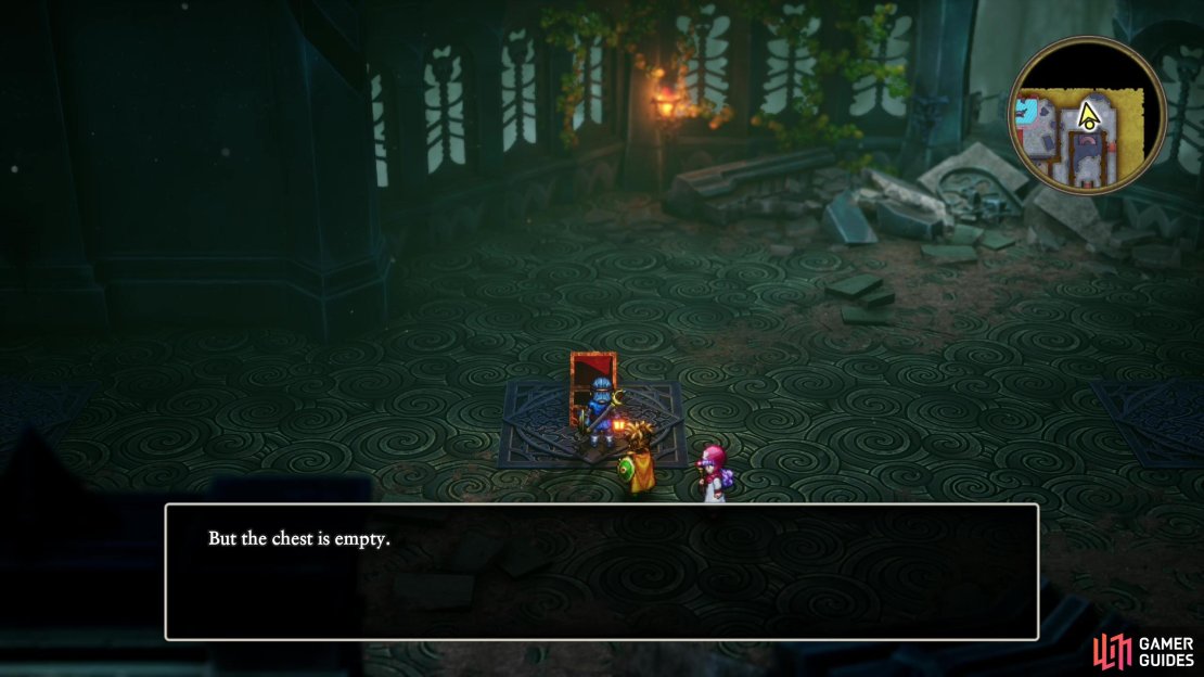 The chest in the northeastern corner of 1F is a tease - it’s empty, but you need to open it so Nose for Treasure stops counting it.