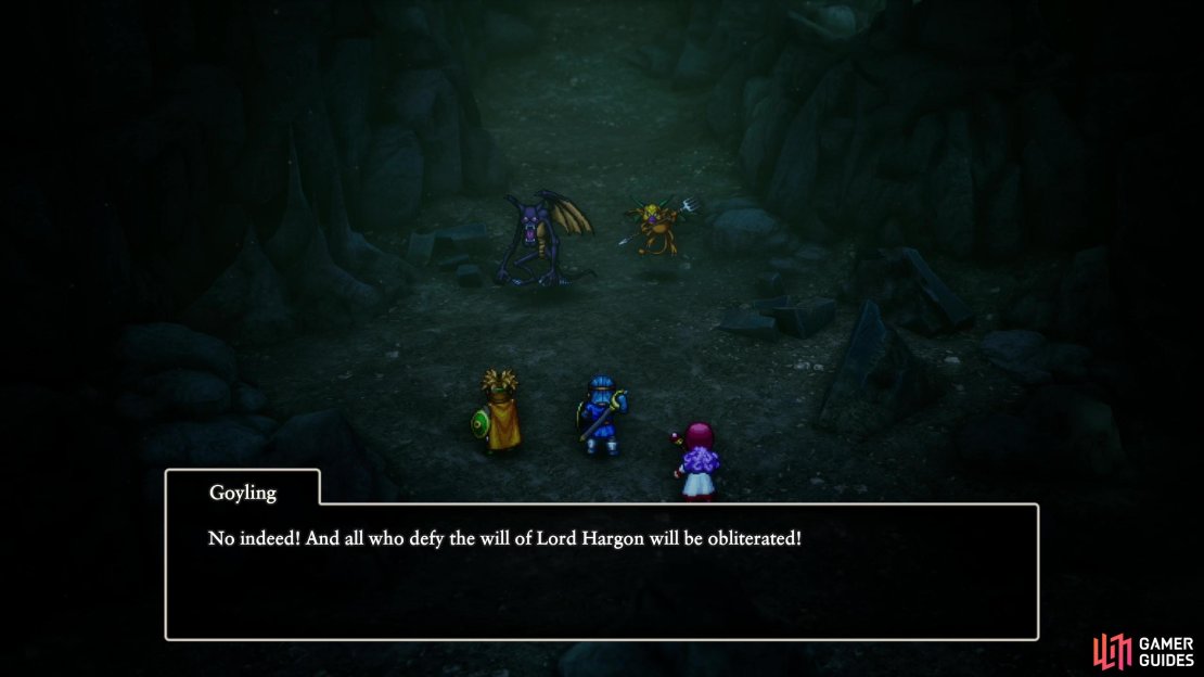 Along the southeastern edge of B4 you’ll encounter Midnight Manguini and Goyling - two minibosses you’ll have to defeat to progress.