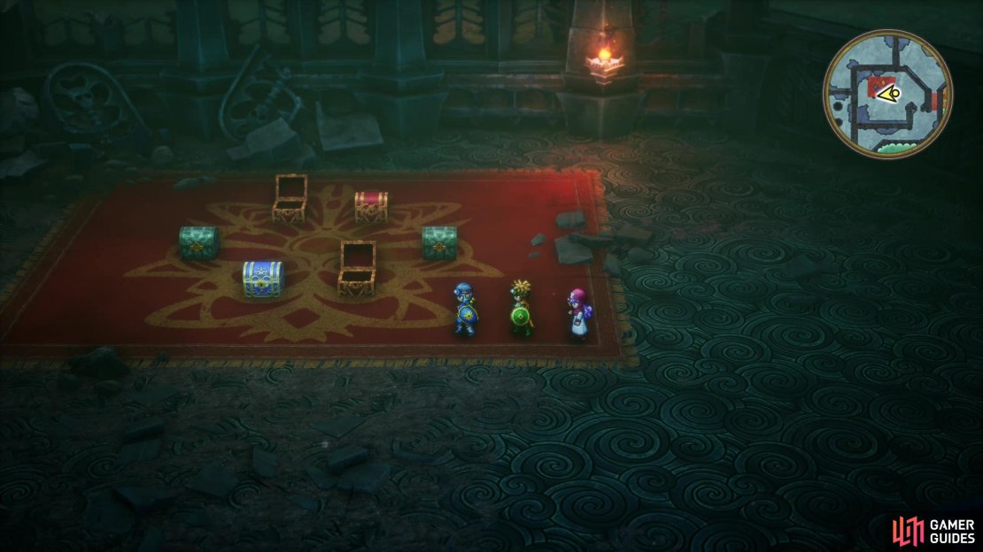 You can find a treasure room on B6 with six chests in it - two are opened, and three require keys!