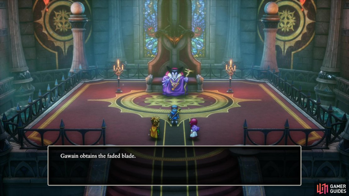 Find the mysterious figure dwelling in the depths of the Dragonlord’s Castle to acquire the Faded Blade.