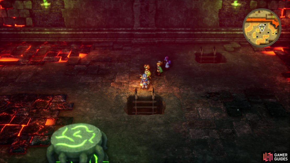Go down a pit east of the chest with the Magic Armour on B3,