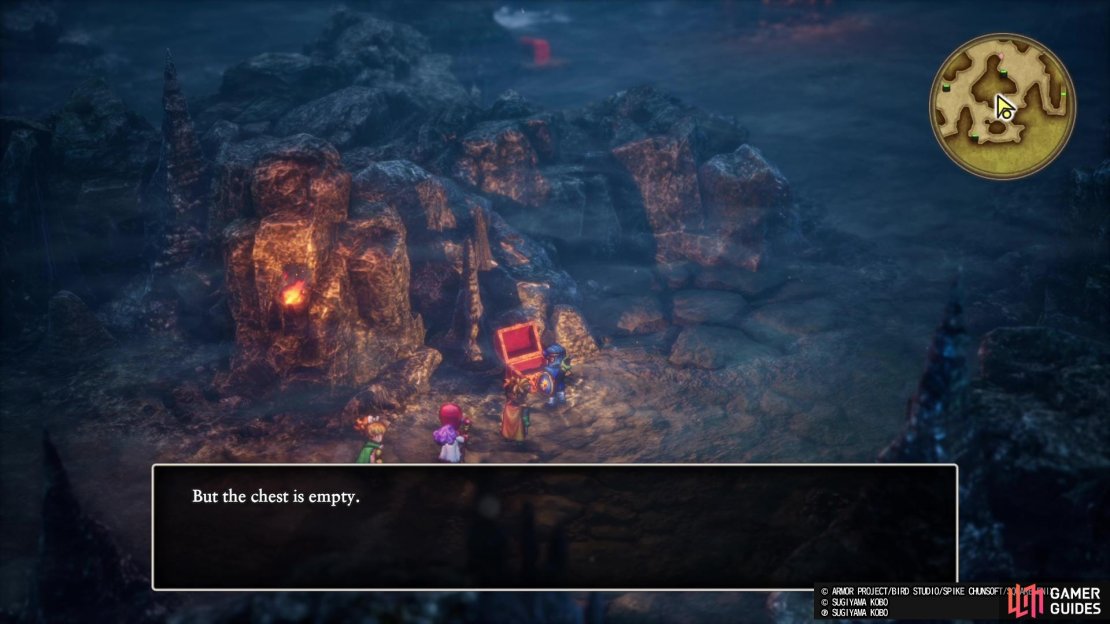 All three chests on L1 are empty, so it’s not worth seeking them out.