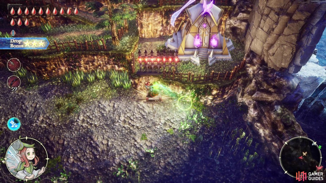 You’ll find the Mausoleum of the Mystic - Sprint southeast of the Northern Westerea adventurer’s guidepost, north of the lake in the middle of the map. Hit a button on a ledge below the mausoleum to start a timer,